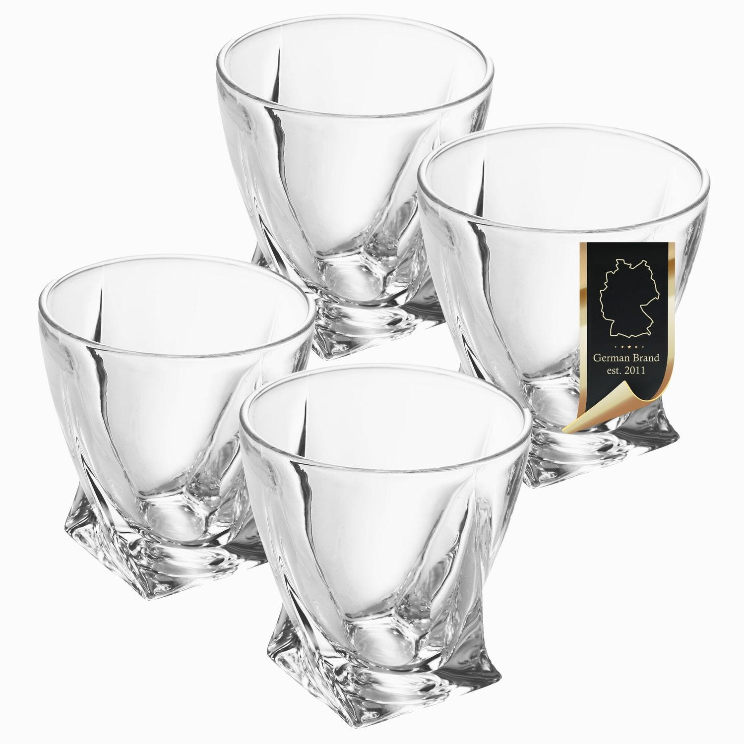 WHISKY GLAS Set (4-tlg.) - Transparent, Glas (0.3L) - Intirilife