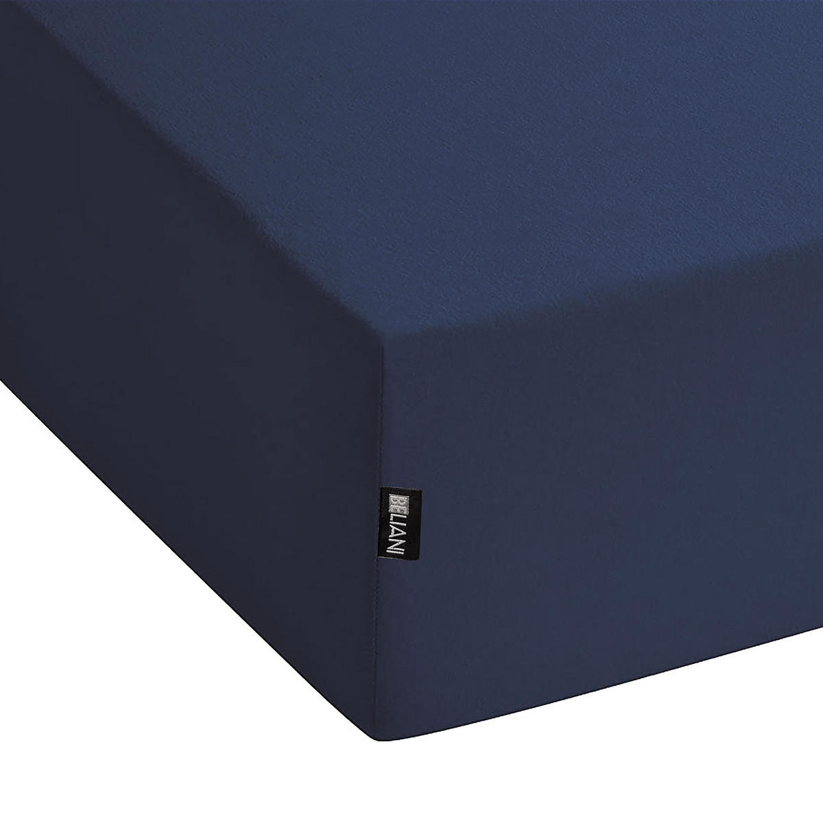 SPANNBETTLAKEN Blau 90/200 cm Hofuf - Dunkelblau, Textil (90/200cm) - Beliani