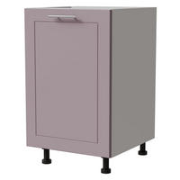 UNTERSCHRANK Bari D1D/50 Weiß / RAL 4009 pastellviolett 50 / 50 / 82cm - Violett/Weiß, Holz/Holzwerkstoff (50/82/50cm) - Feldmann-Wohnen