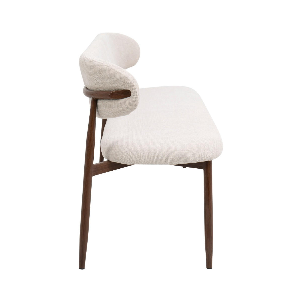 ESSZIMMERBANK aus Stoff, beige - Beige, Textil (160/77/55cm) - Giga Meubel