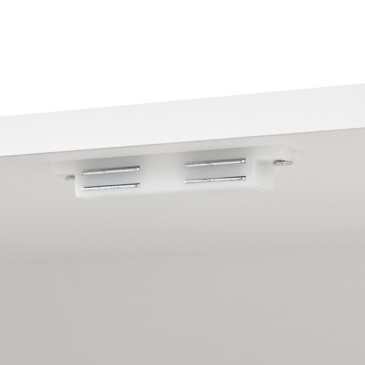 SCHUHSCHRANK in Weiß Schuhkommode mit 3 Türen,2 Schubladen & Metallgriffen, viel Stauraum für Flur/Diele, B120/T35/H90cm - Weiß, Holzwerkstoff (120/90/35cm) - STILVORA
