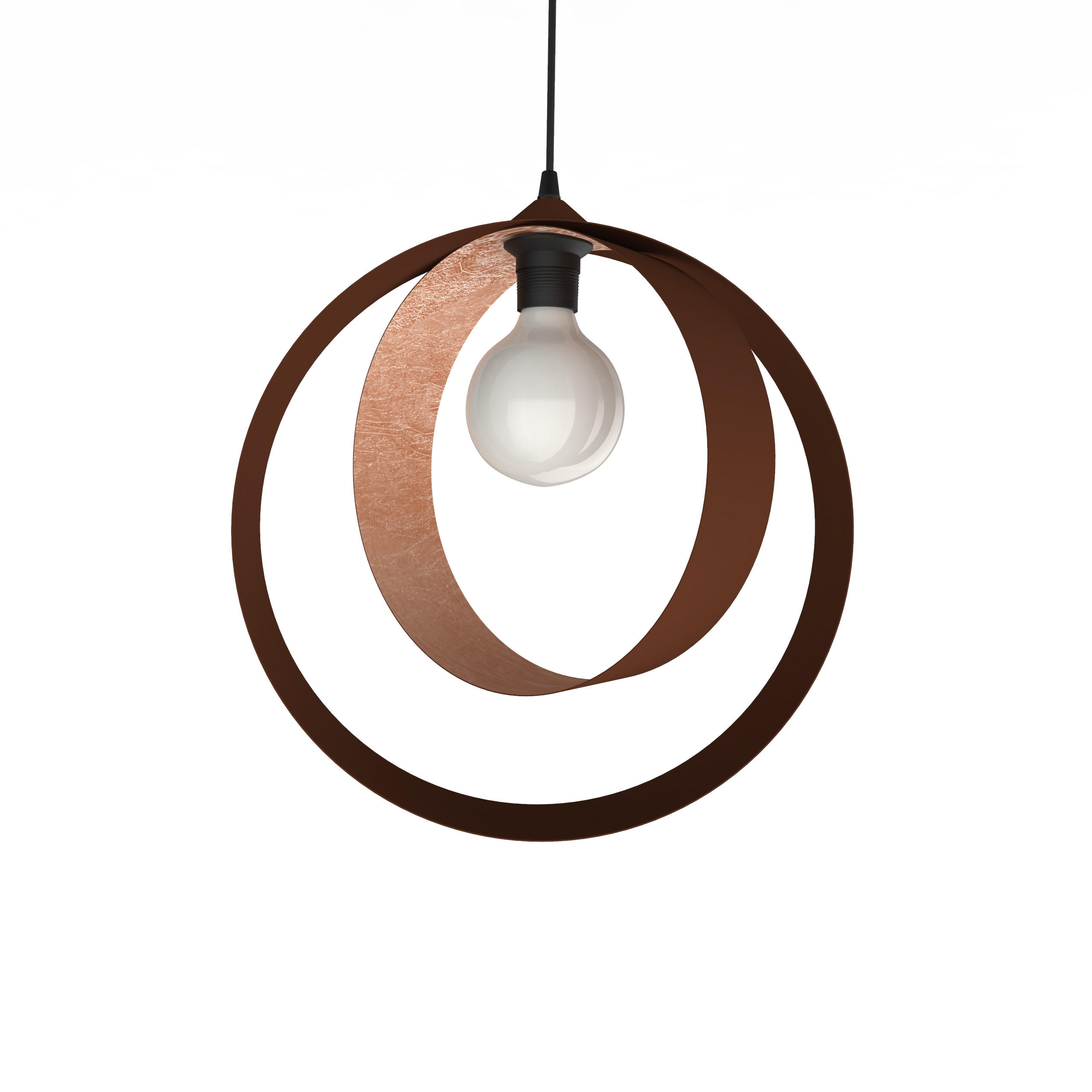 HÄNGELEUCHTE Nucleo - Braun, Metall (7/40/40cm) - Lumicom
