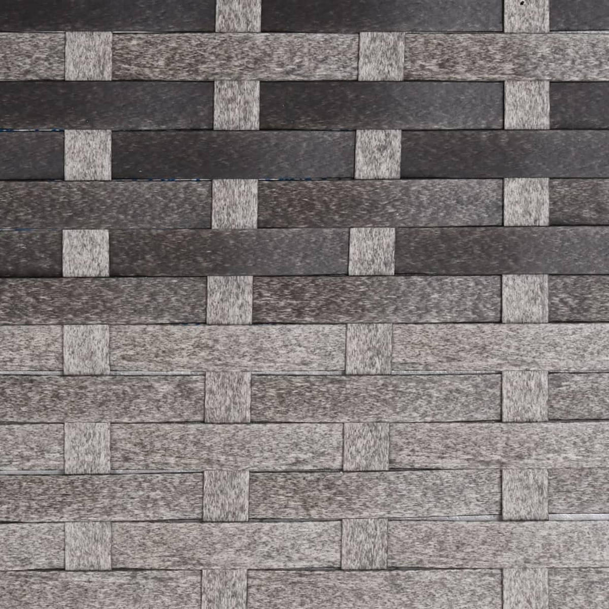 GARTENSTUHL Mit Fusshocker Grau Poly Rattan - Grau, Kunststoff (78/88/69cm) - vidaXL