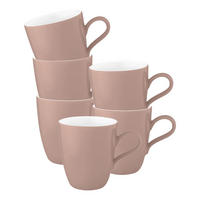 HENKELBECHER Life Fashion Posh Rose 400 ml 6er Set - Rosa, Keramik (0.4L) - Seltmann Weiden