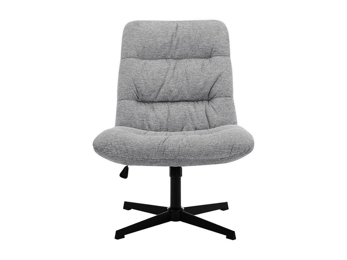 DREHSESSEL - melierter Stoff - Grau - SELENDO - Grau, Textil (68/104/77cm) - Vente-Unique