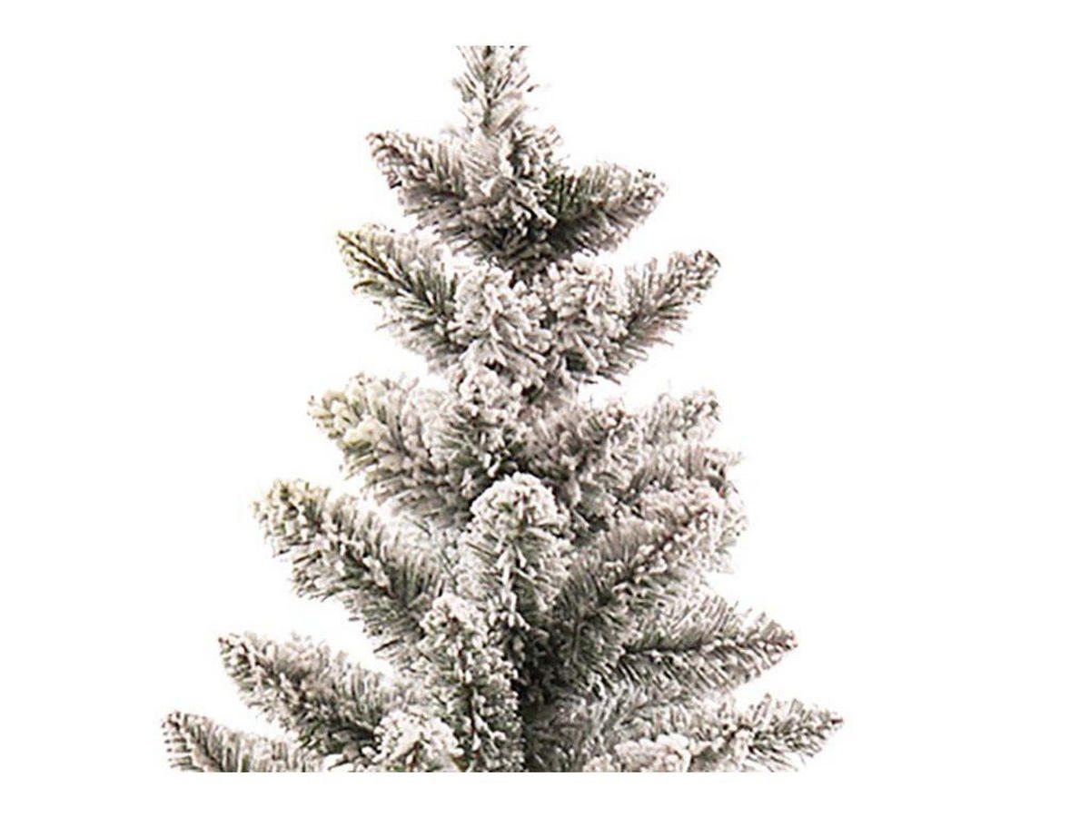 WEIHNACHTSBAUM künstlicher DELUXE VIOLA 45 cm, weiß, 2D, 63 Zweige, inkl. Pflanztopf mit Jutesack - Weiß, Kunststoff/Stein (30/45cm) - LAALU