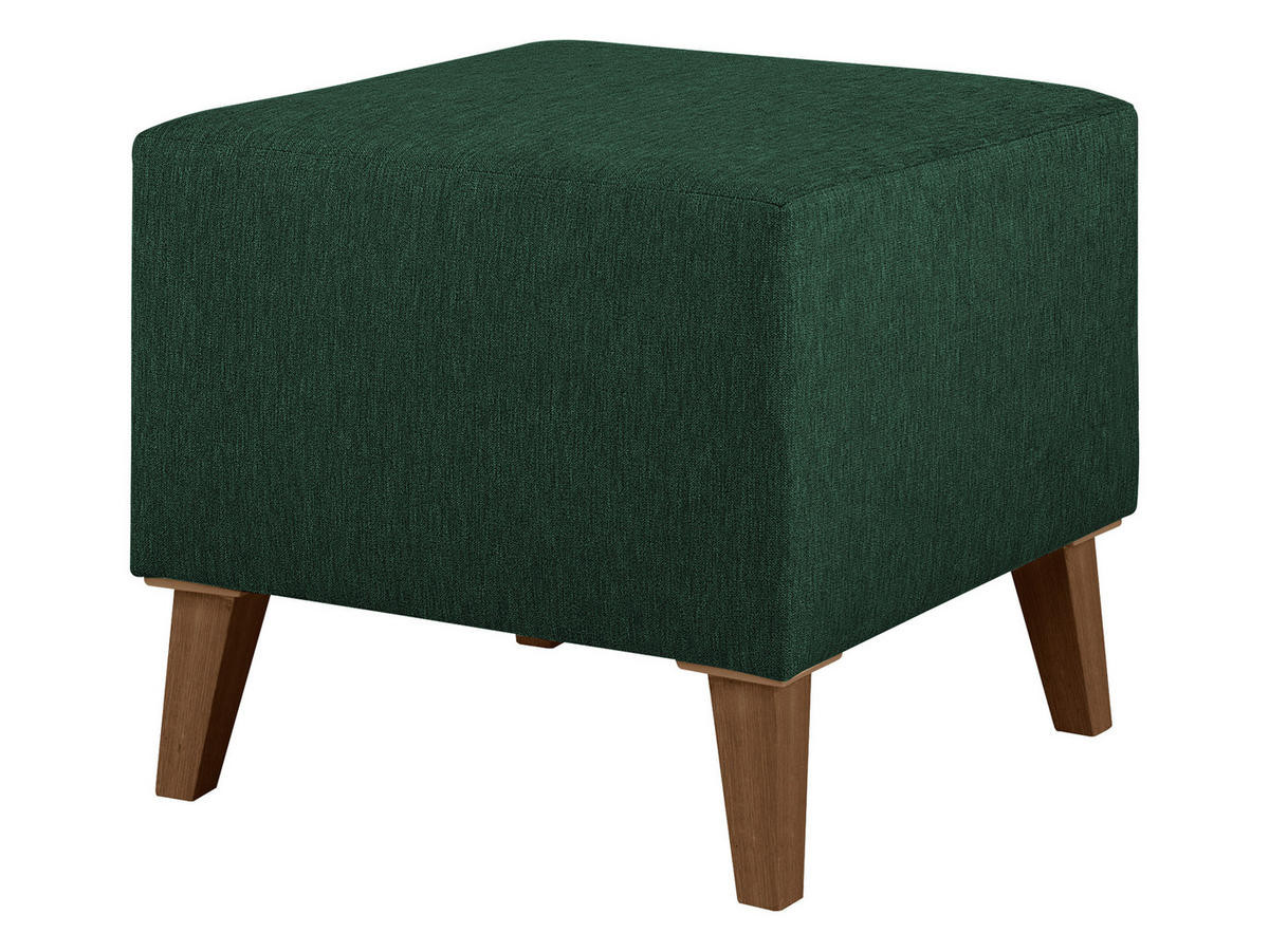 POLSTERHOCKER Oviedo - Grün, Holz/Kunststoff (51/45/51cm) - MIRJAN24