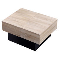 COUCHTISCH Greta Schwarz - Schwarz, Holzwerkstoff (113/60/40cm) - Happy Garden