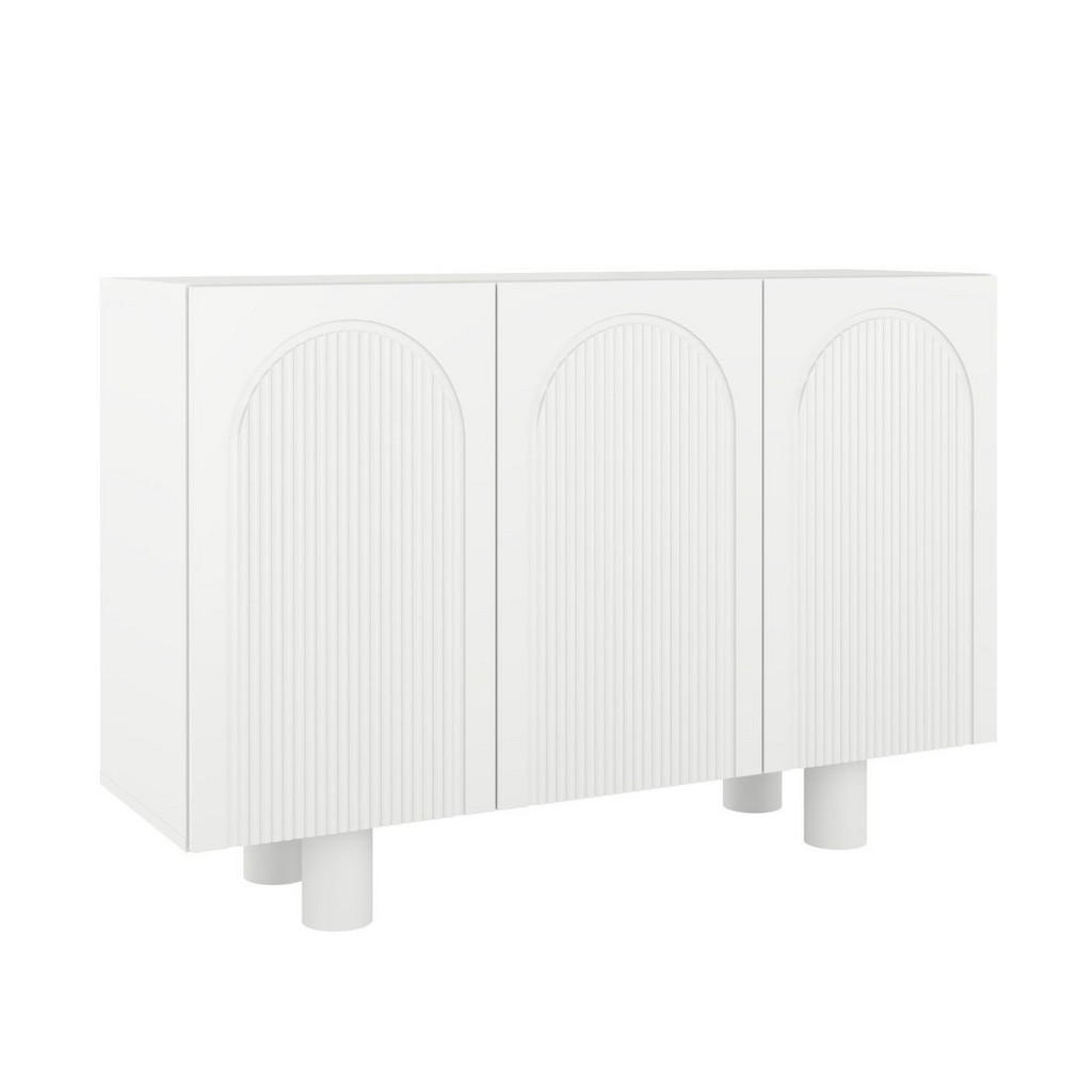 Thumbnail - Skandica Sideboard, Weiß, Holzwerkstoff, Rechteckig, 135.7x90.6x41.9 cm, Wohnzimmer, Kommoden & Sideboards, Sideboards