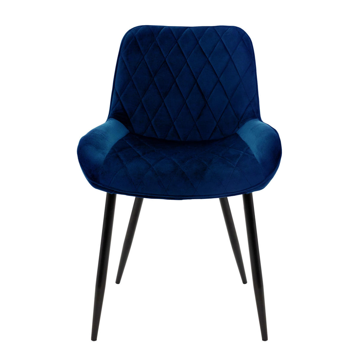 ESSZIMMERSTUHL Dunkelblau 6er Set - Dunkelblau, Metall (54/81/60cm) - ML-DESIGN