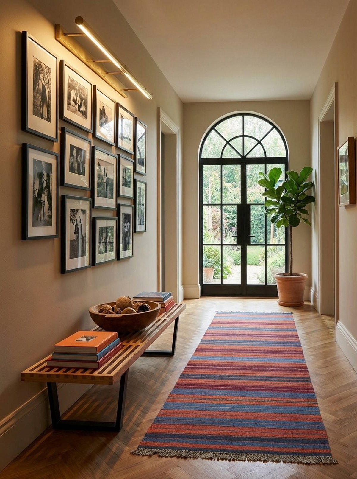 HANDWEBTEPPICH Kelim Gashgai Mehrfarbig 196/60 cm Schurwolle - Multicolor, Textil (60/196cm) - Looma