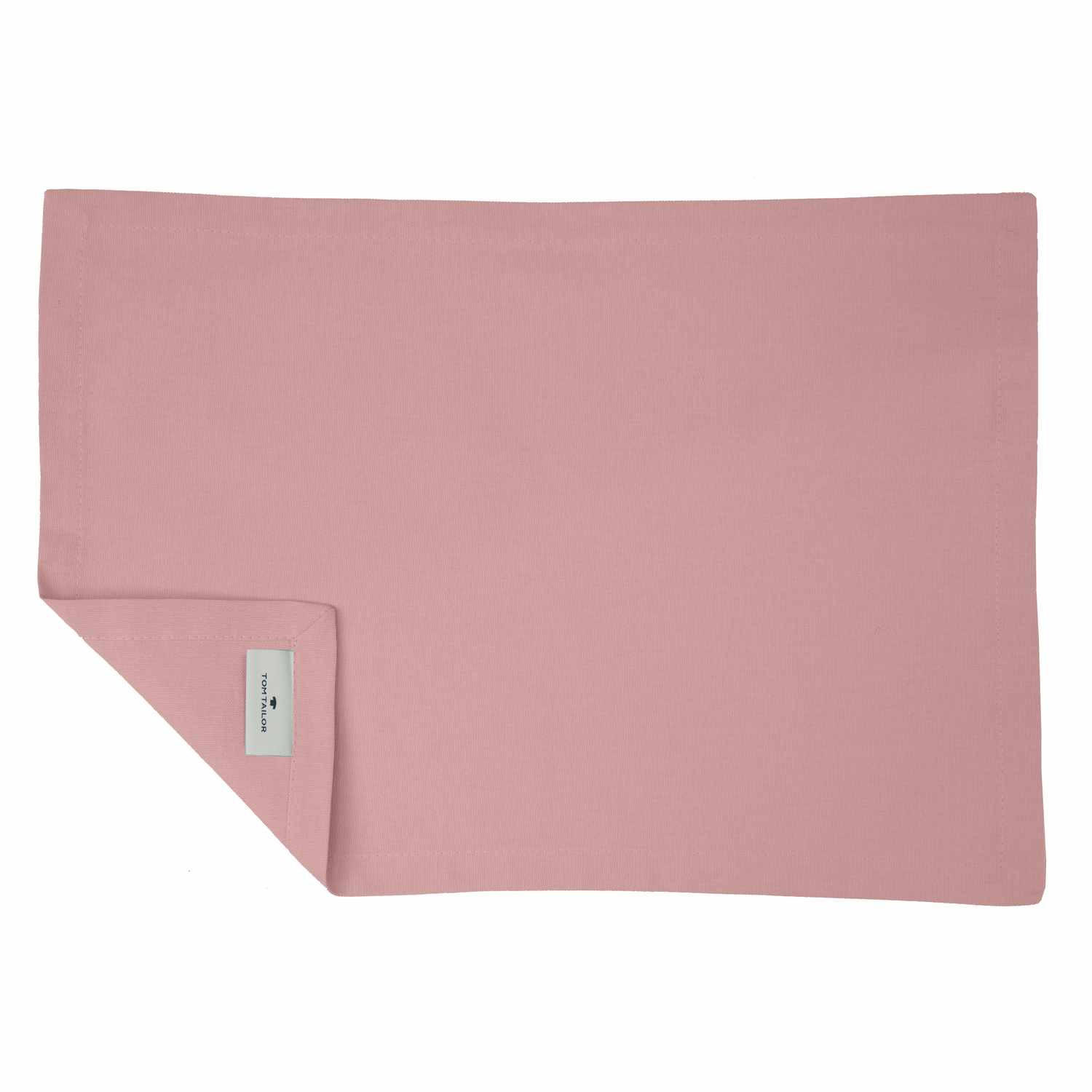 TISCH-SET 6 TEILIG DOVE - Rosa, Textil (35/50cm) - Tom Tailor