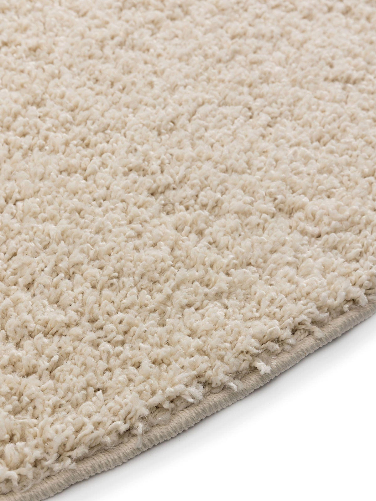 HOCHFLORTEPPICH Soho Cream ø 250 cm rund - Creme, Kunststoff (250/250cm) - benuta