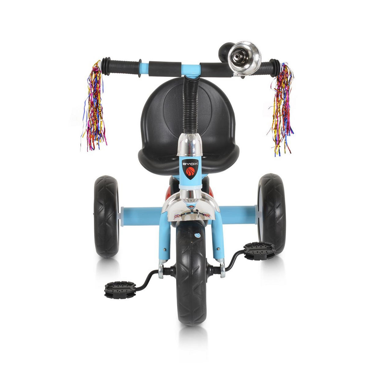 DREIRAD Bonfire hellblau EVA-Reifen LED-Licht ,Musik Licht, Hupe, Sitz einstellbar - Hellblau, Metall (65/48/58cm) - Moni