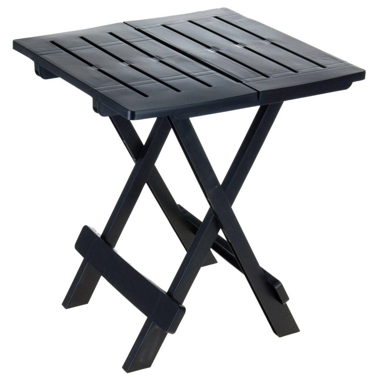 CAMPTISCH Adige klappbar 43/45/50 cm - Anthrazit, Kunststoff (43/45/50cm)