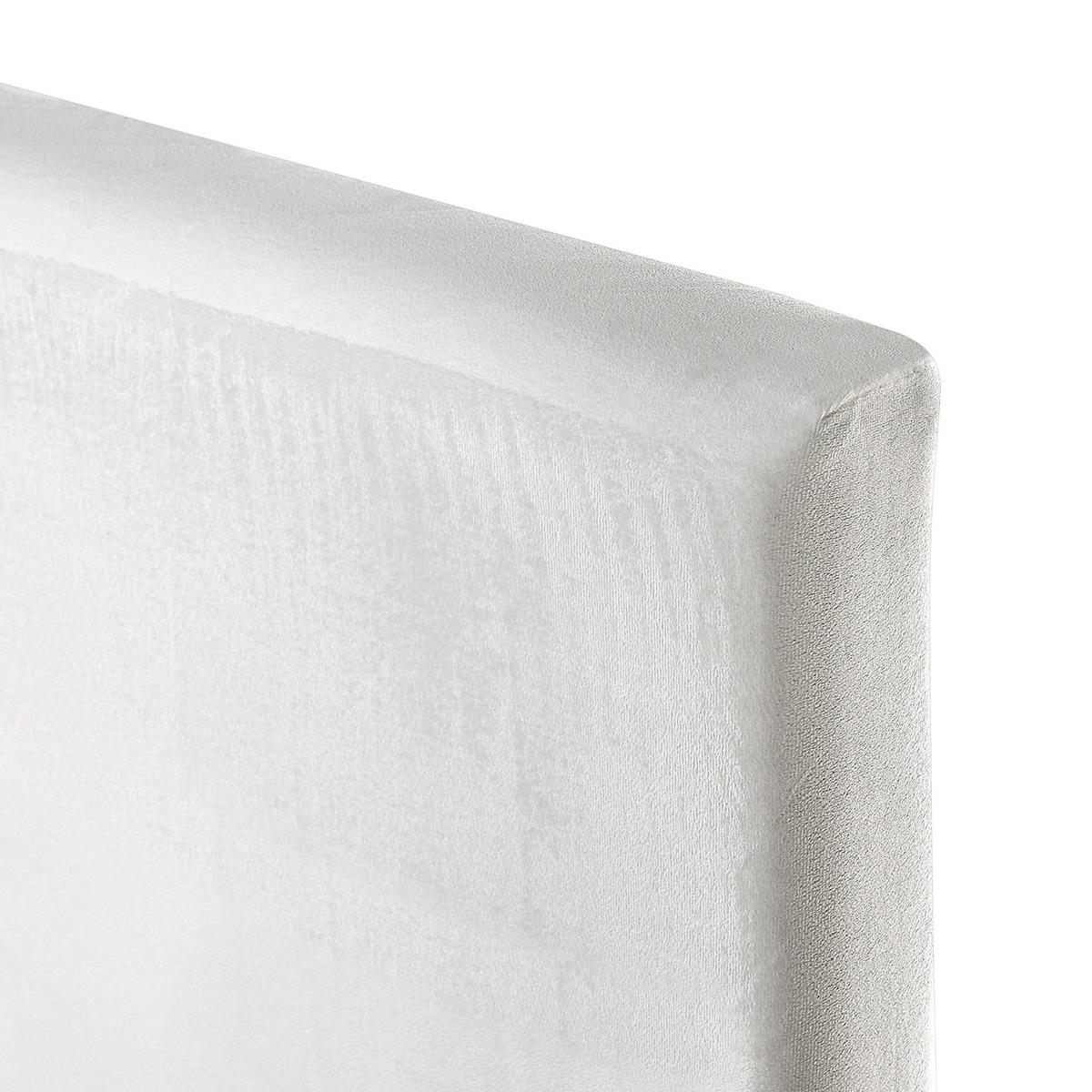 PAT TAPIȚAT 180/200cm alb Fitou - alb, material textil (180/200cm) - Beliani