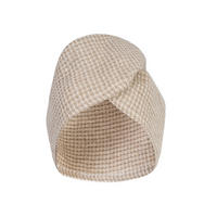 HAARTURBAN Leinen-Waffelpique One Size - Beige/Naturfarben, Textil (24/24/70cm) - beties Heimtextil