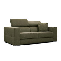 SOFA QUARTZ 3-Sitzer, olivgrün - Olivgrün, Holzwerkstoff/Textil (202/80/102cm) - Courtois Laville