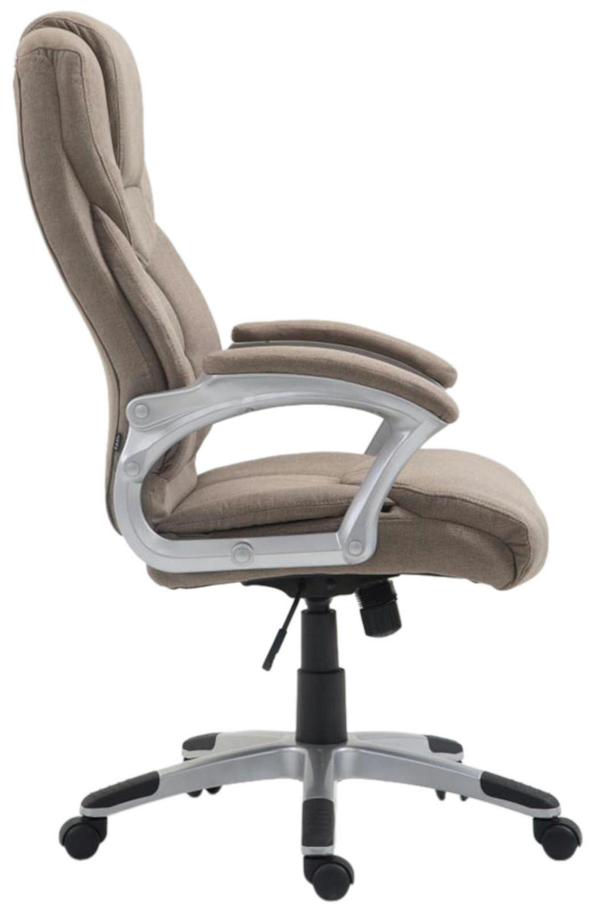 CHEFSESSEL Stoff taupe - Taupe/Grau, Kunststoff/Textil (65/109/73cm) - CLP