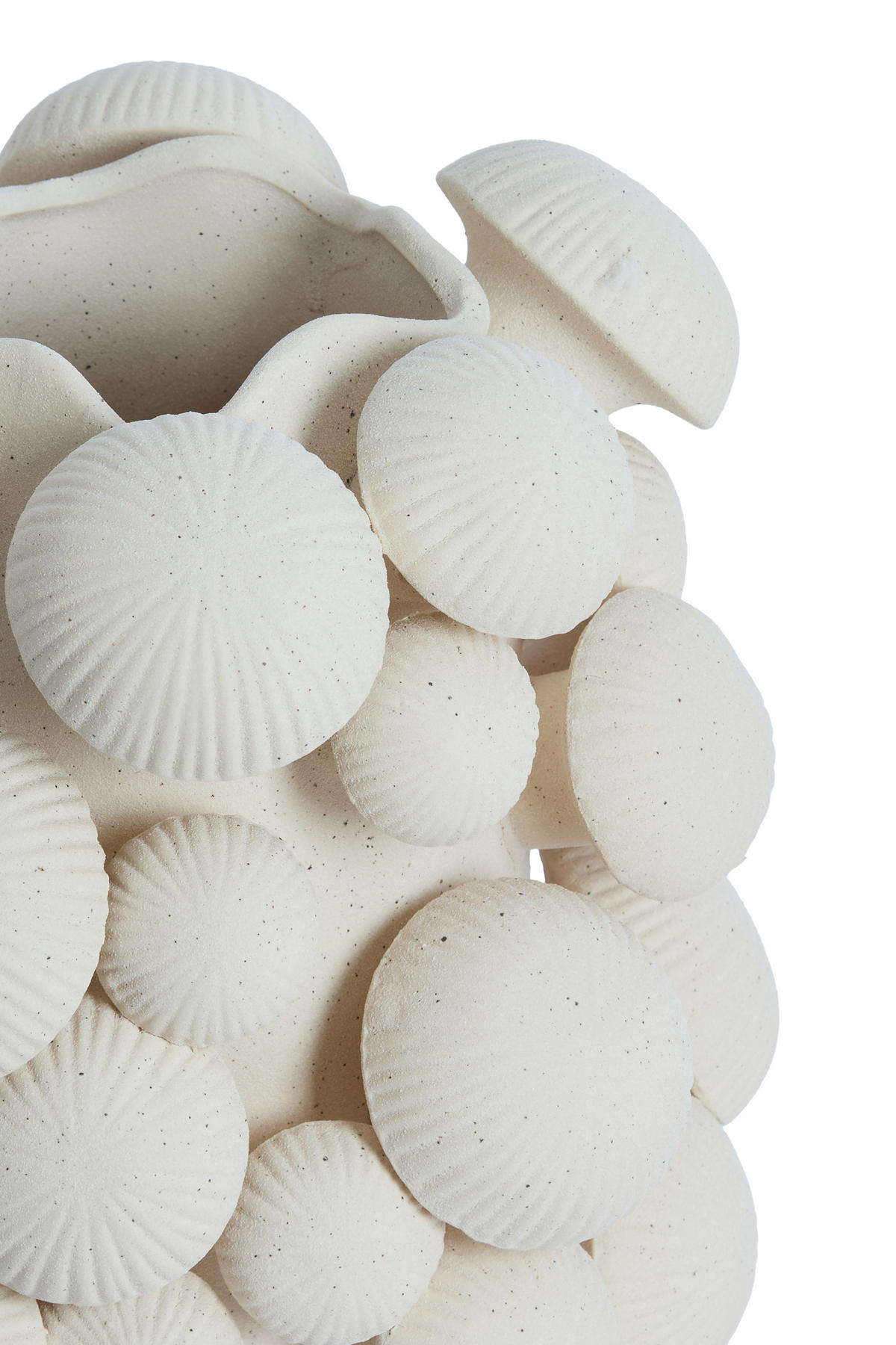 VASE Plentzia Weiß Ø33,5/46 cm - Weiß, Keramik (46cm) - Light & Living