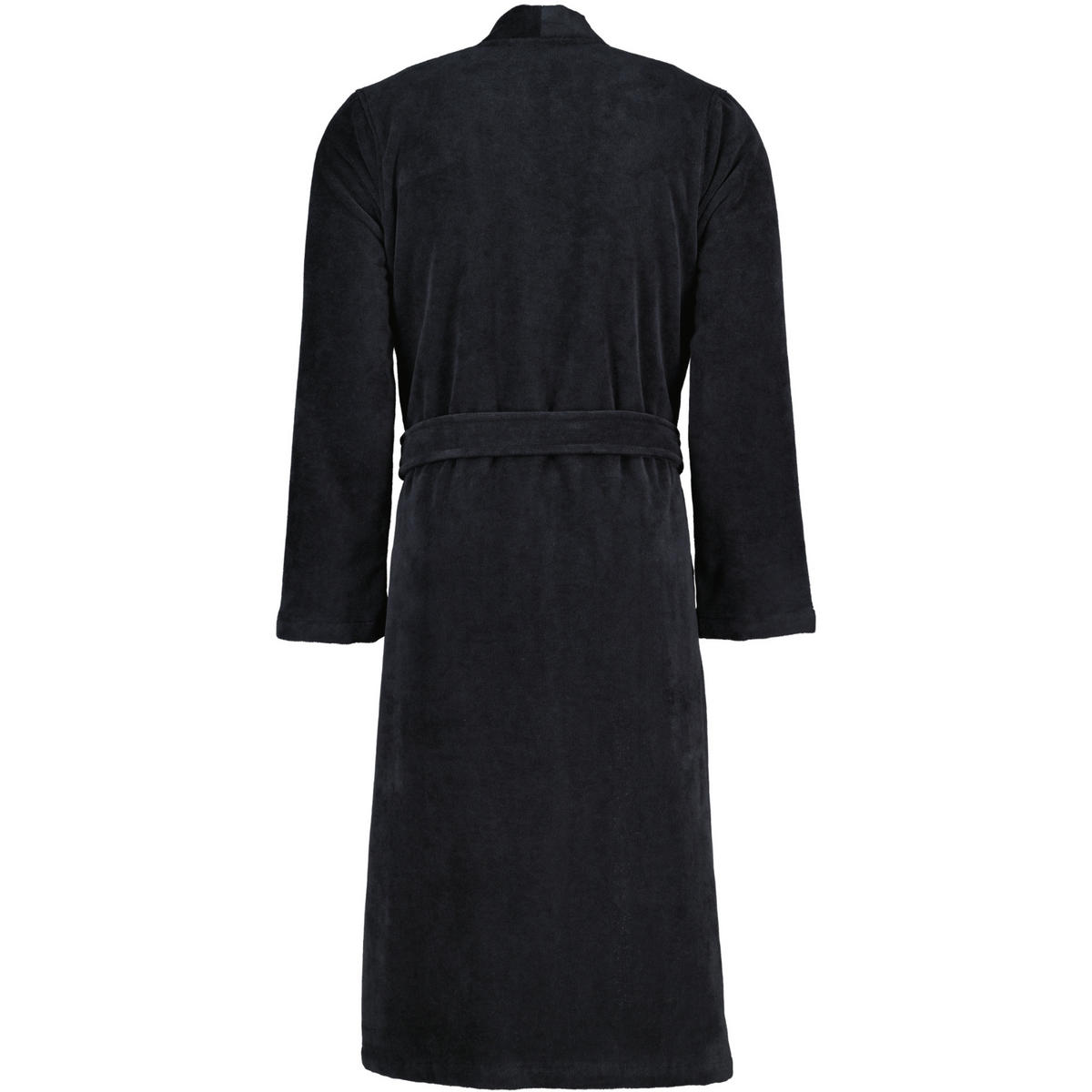 BADEMANTEL HERREN KIMONO DOUBLEFACE 823 LAVA - 97 - Schwarz, Textil (Mnull) - Cawoe