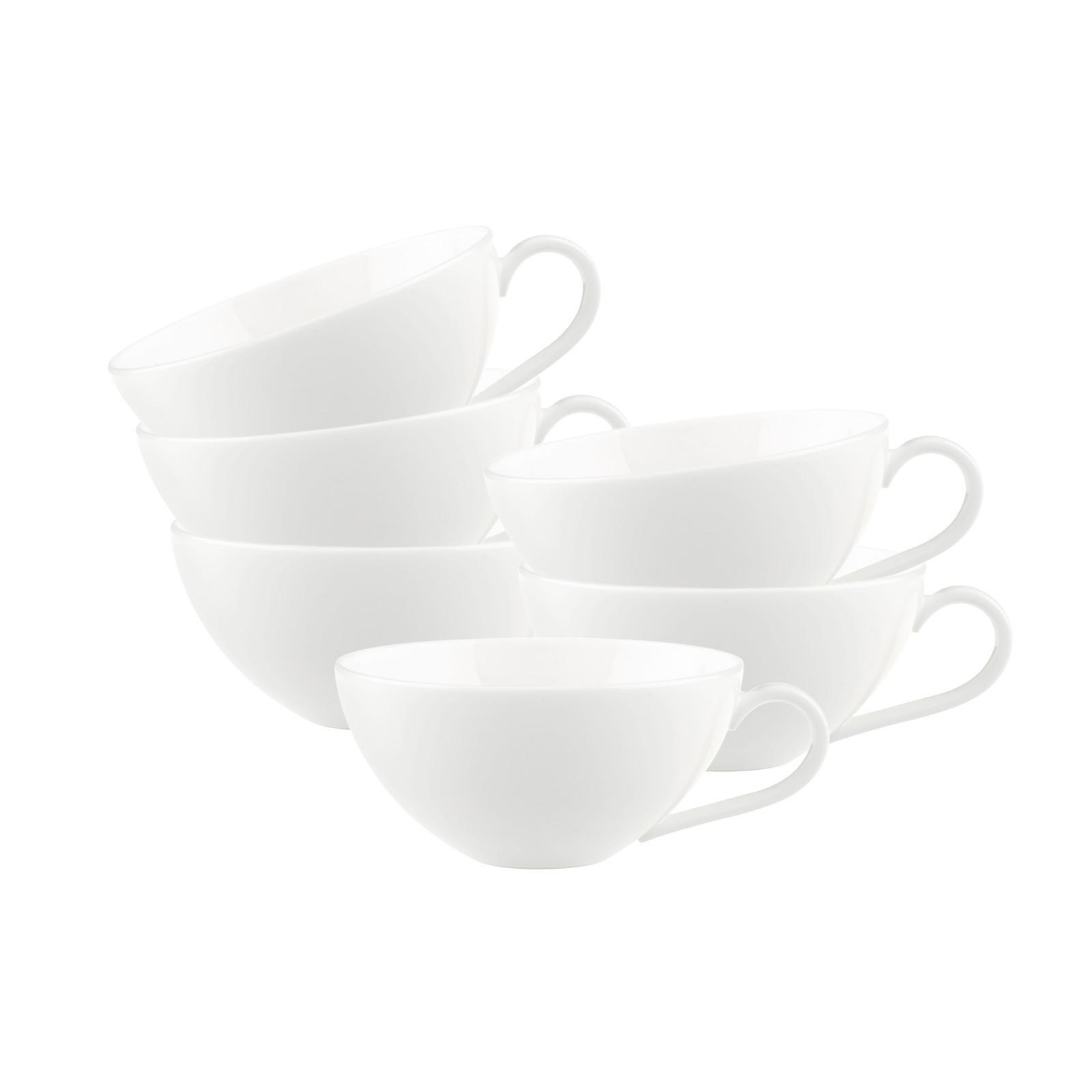 TEETASSEN Anmut weiß 140 ml 6er Set - Weiß, Keramik (0.14L) - Villeroy & Boch