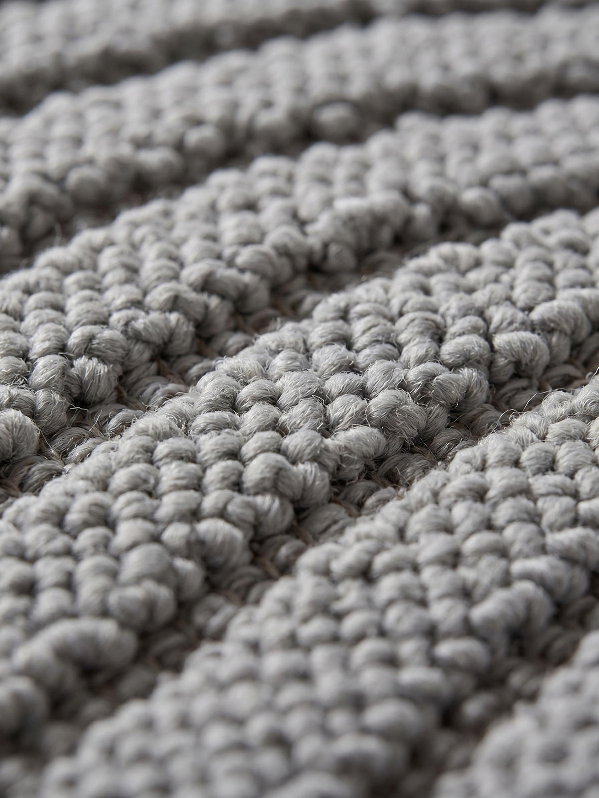 TEPPICH Flachgewebe LANGAU in Silber, mit geometrischen Bögen, 80 x 150 cm - Silberfarben, Textil (150/80cm) - KADIMA DESIGN