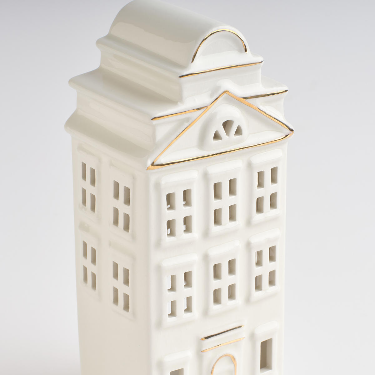 KERZENSTÄNDER Karat, Weiß, 20 x 7 x 8.5 cm, Dekorative Weihnachtsdeko - Weiß, Keramik (7/20/8.5cm) - home&you