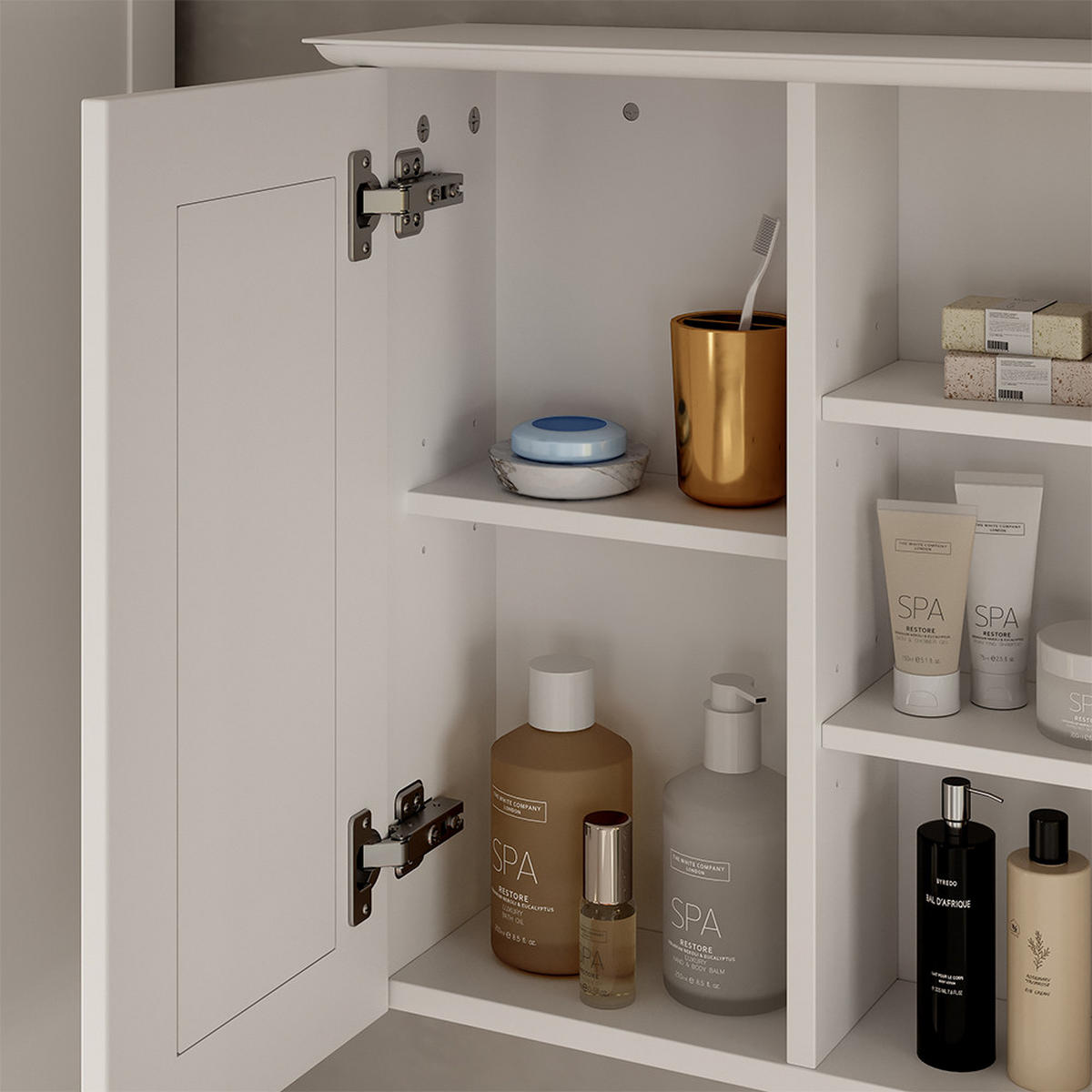 KOUPELNOVÁ SKŘÍŇKA SE ZRCADLEM Vanity Bílá - bílá, kompozitní dřevo (68/51/16.5cm) - Vicco