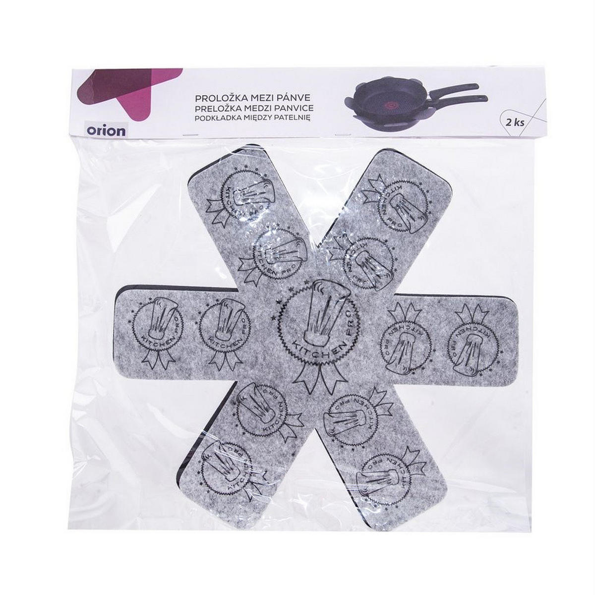 PFANNENTRENNER Filz-Schutz 32 cm Grau - Grau, Textil (32/0.5/32cm) - Orion 
