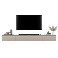 TV-LOWBOARD 2-er Set Selene Kachmir Matt Glamour 140 cm - Kaschmir, Holzwerkstoff (280/30/35cm) - Meble Lindner
