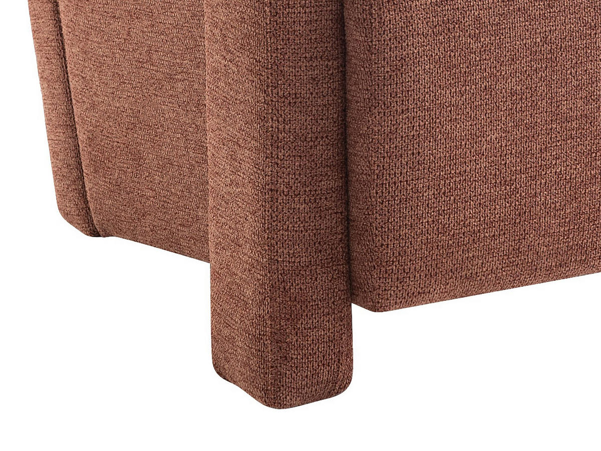 SESSEL - Strukturstoff - Terracotta - ISPARTA - Braun, Textil (65/71/83cm) - Vente-Unique