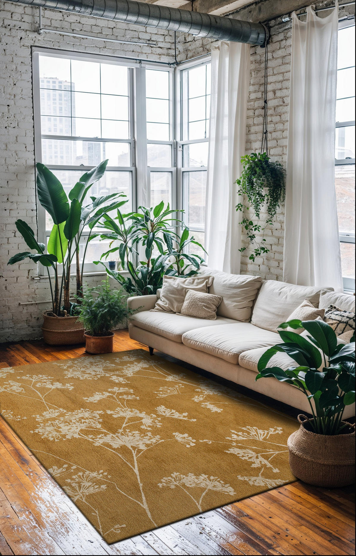 TEPPICH modern Flachgewebe BASIL Orange 240x340 cm - Orange, Textil (240/340cm) - Novatrend