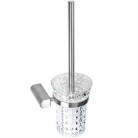 WC-BÜRSTEN Rea Brushed Nickel 322229 - Chromfarben, Metall (14.5/34/12cm) - REA