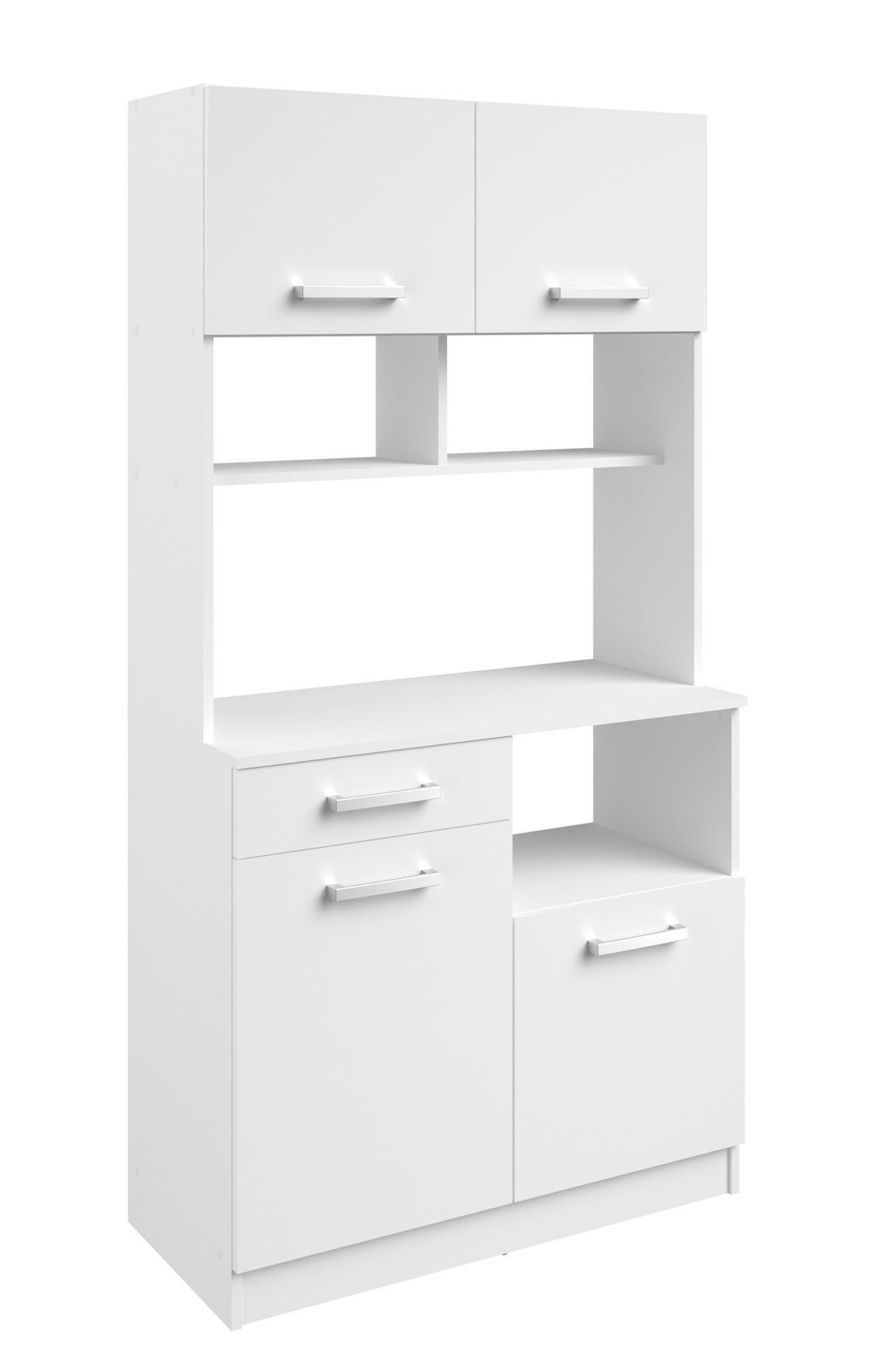 KÜCHENBUFFET Uno 11 in Weiß - Weiß, Holzwerkstoff (80/200/120cm)