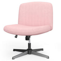 SESSEL Rosa Stoff drehbar modern - Pink, Metall (28.5/55.5/65.5cm) - Rattrix
