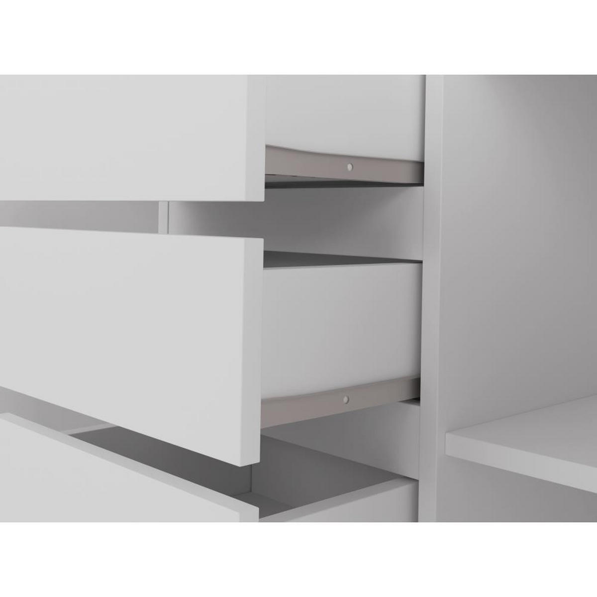 KOMMODE Anthony 2D4S 112/35/82 weiß - Weiß, Holzwerkstoff (112/82/35cm) - Beautysofa