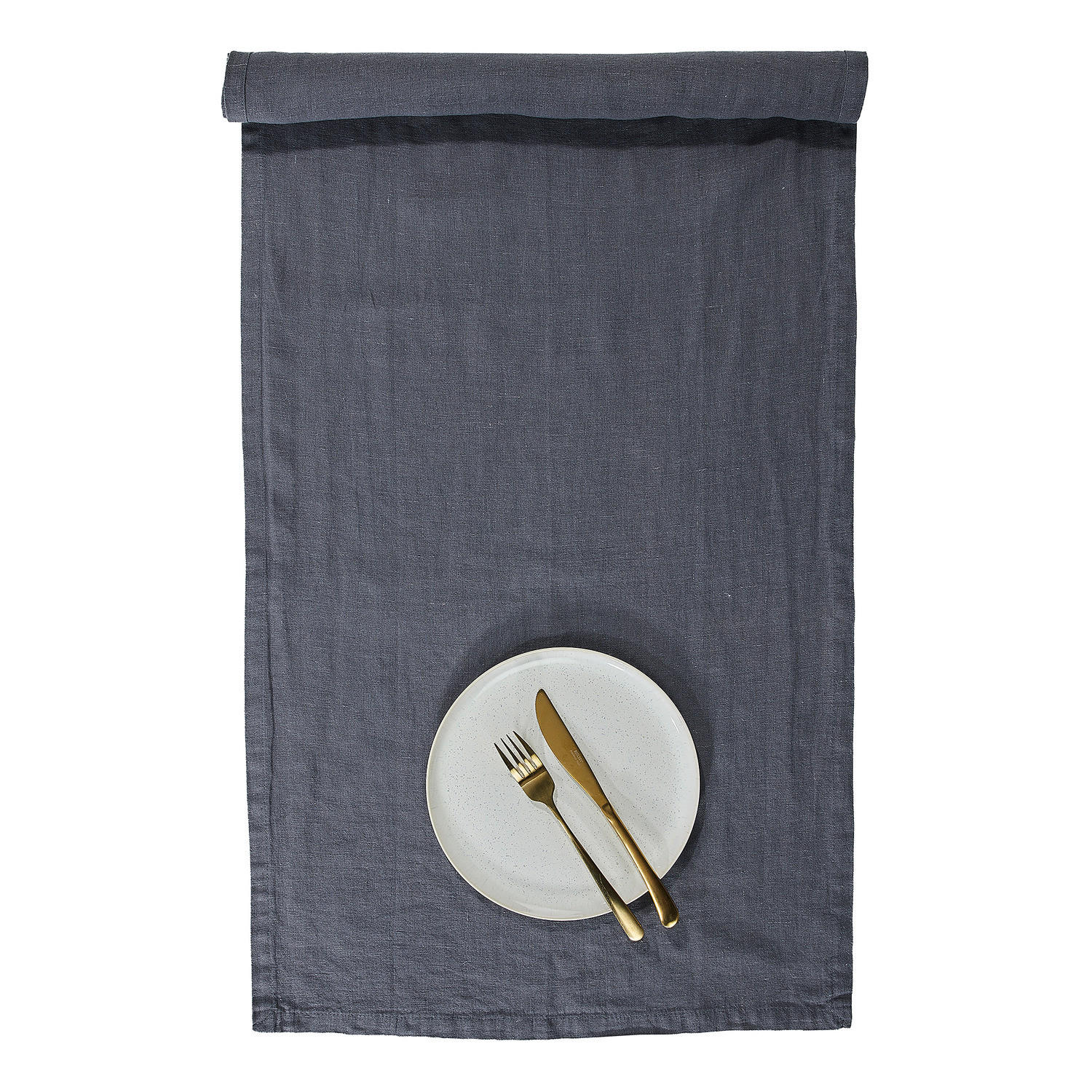 TISCHLÄUFER Riga 50x160cm - Anthrazit, Textil (50/160cm) - Butlers