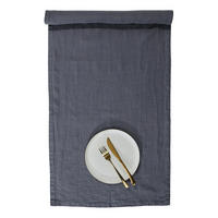 TISCHLÄUFER Riga 50x160cm - Anthrazit, Textil (50/160cm) - Butlers