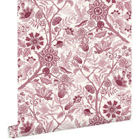 TAPETE Blumenmuster 50 x 900 cm - Rot, Papier (50/900cm) - ESTAhome