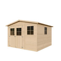 HOLZ-GARTENHAUS - H226x316x324 cm/9 m² - M335 - Beige, Holz (324/226/297cm) - Timbela