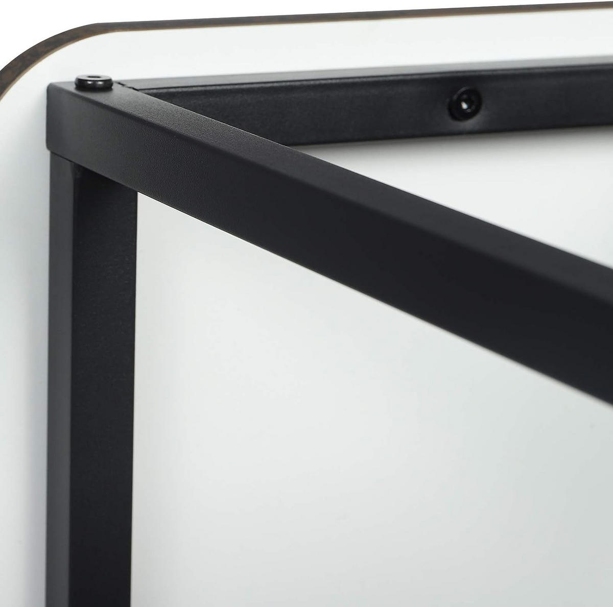 SCHREIBTISCH mit 2 Ablagen,120x74x71,5 cm, Schwarz-Rostfarbe - Rostfarben/Schwarz, Holzwerkstoff/Metall (74/120/71.5cm) - Woltu