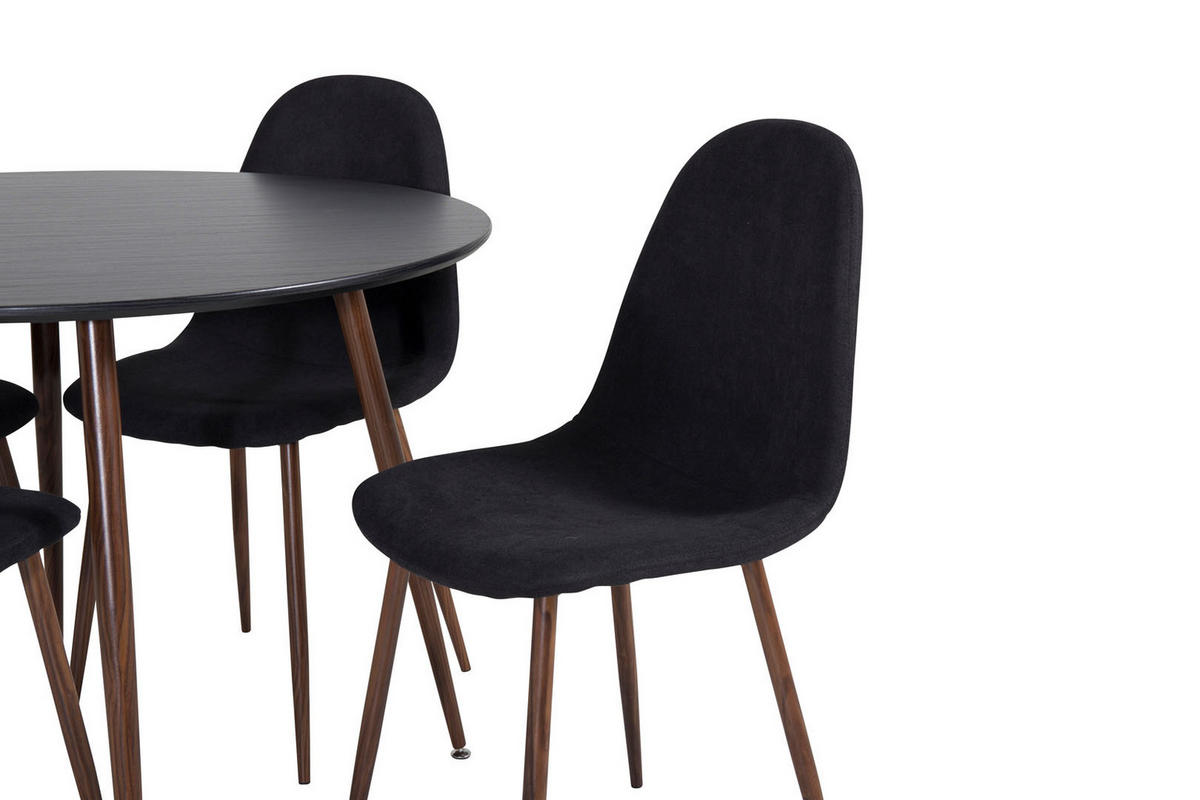 TISCHGRUPPE Schwarz - Schwarz, Holzwerkstoff (100/75/100cm) - ebuy24