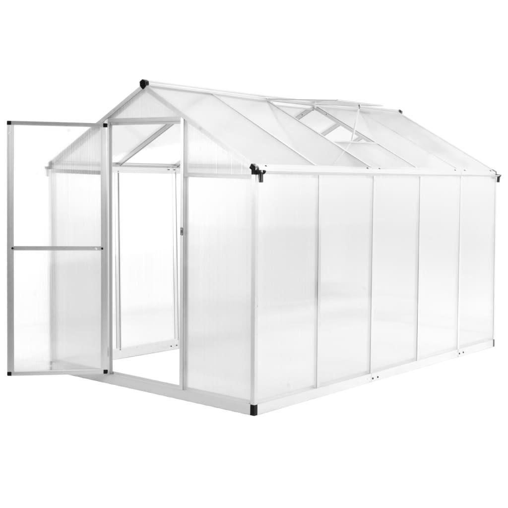 GEWÄCHSHAUS Aluminium 302x190x195 cm 11,19 m³ - Transparent, Textil (190/195/302cm)
