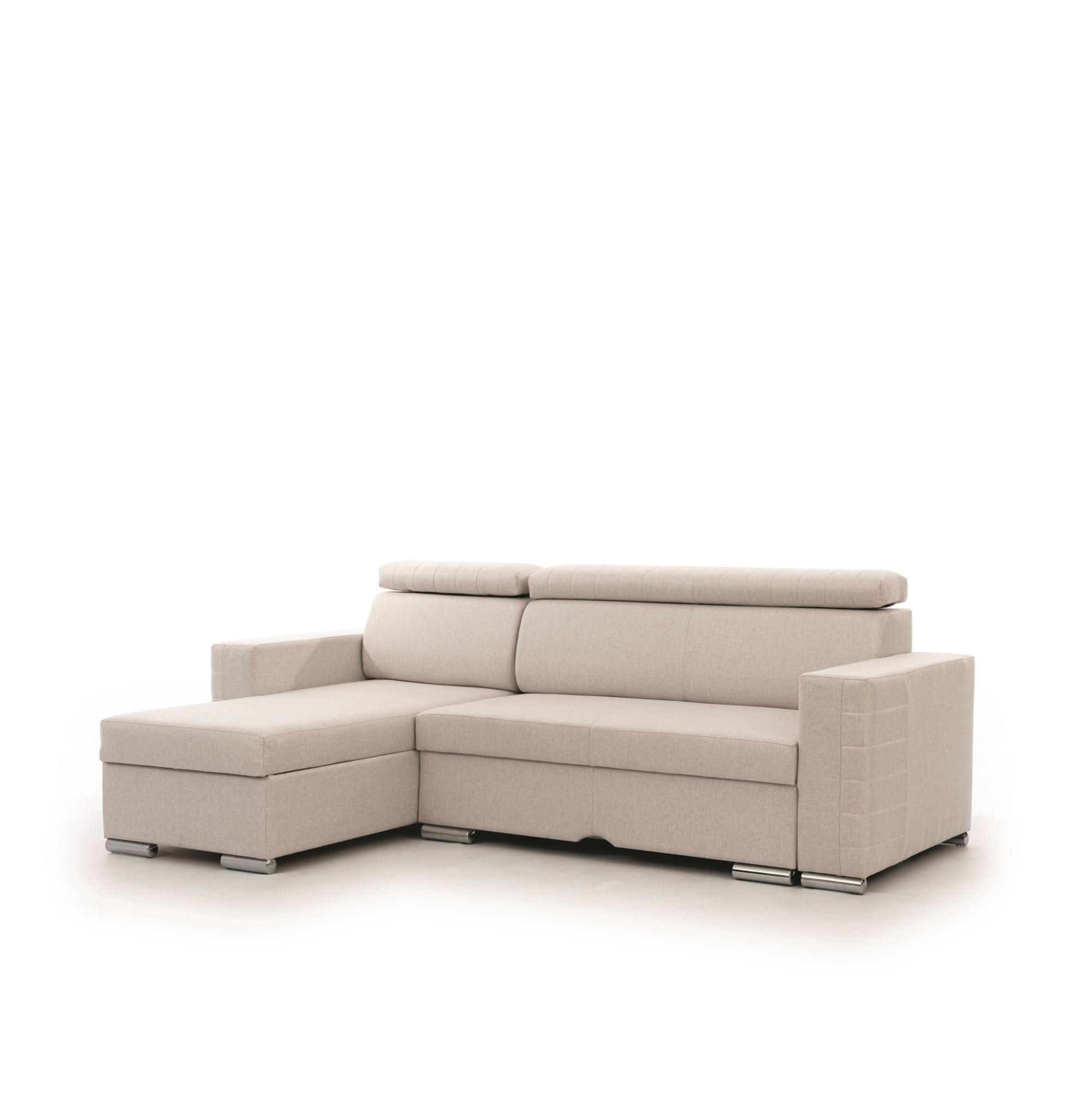 Thumbnail - Fun Möbel Ecksofa, Creme, Textil, L-Form, 260x173 cm, Wohnzimmer, Sofas & Couches, Wohnlandschaften, Ecksofas