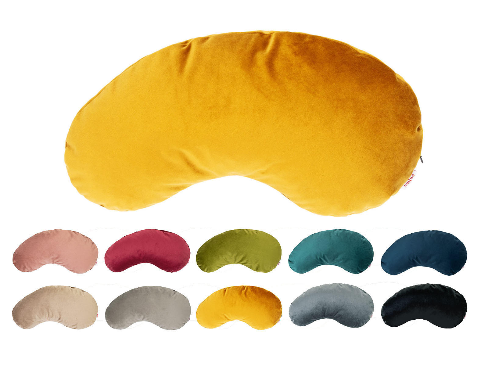 KISSEN-BOHNE Samt&Sonders curry-senf 45/25 cm - Currygelb, Textil (25/45cm) - beties Heimtextil