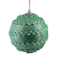 WEIHNACHTSKUGEL Santa Lila 10cm Styropor - Grün, Kunststoff (10/10/10cm) - Mondex