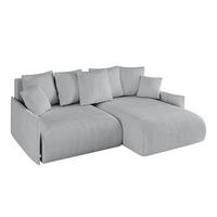 ECKSOFA Ottomane rechts ONESK-L -v1 216x177x72 Grau Cord - Grau, Holzwerkstoff/Kunststoff (177/216cm) - ALTDECOR