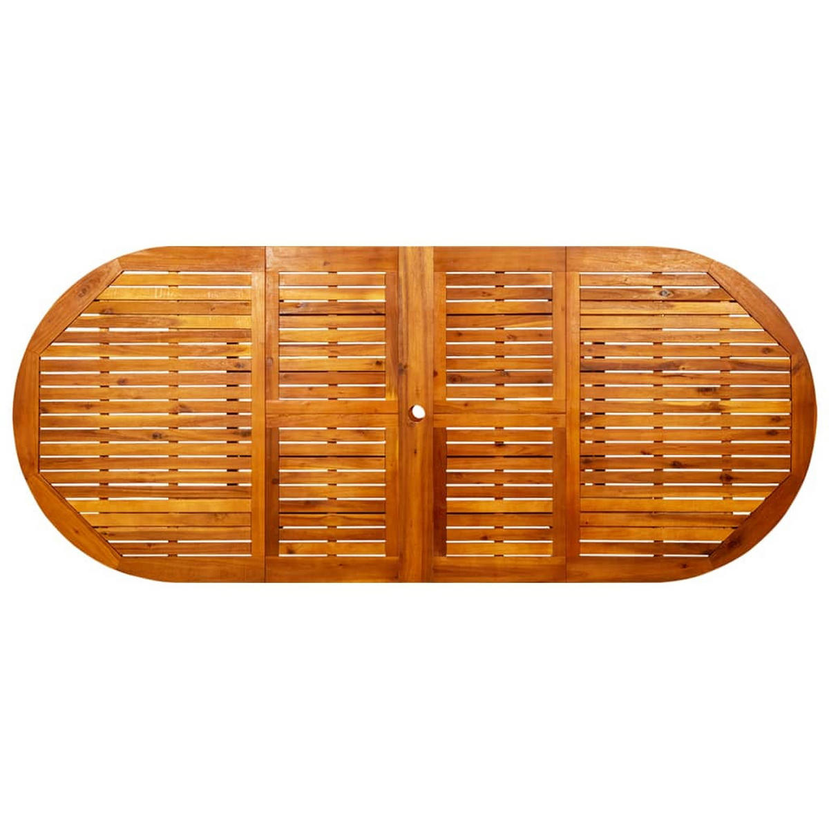 GARTEN-ESSTISCH (160-240)X100/75 Cm Massivholz Akazie - Braun, Holz (240/100/75cm) - vidaXL