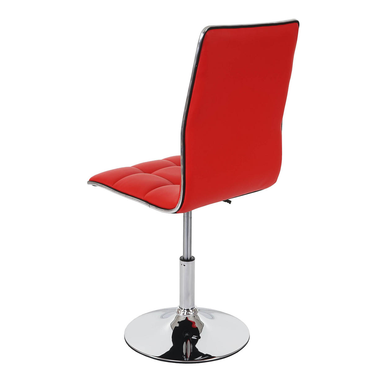 ESSZIMMERSTUHL 2er-Set 103x43x54cm Sitzhöhe 41cm Kunstleder Rot - Rot, Kunststoff (43/103/54cm) - CHEFGASTRO